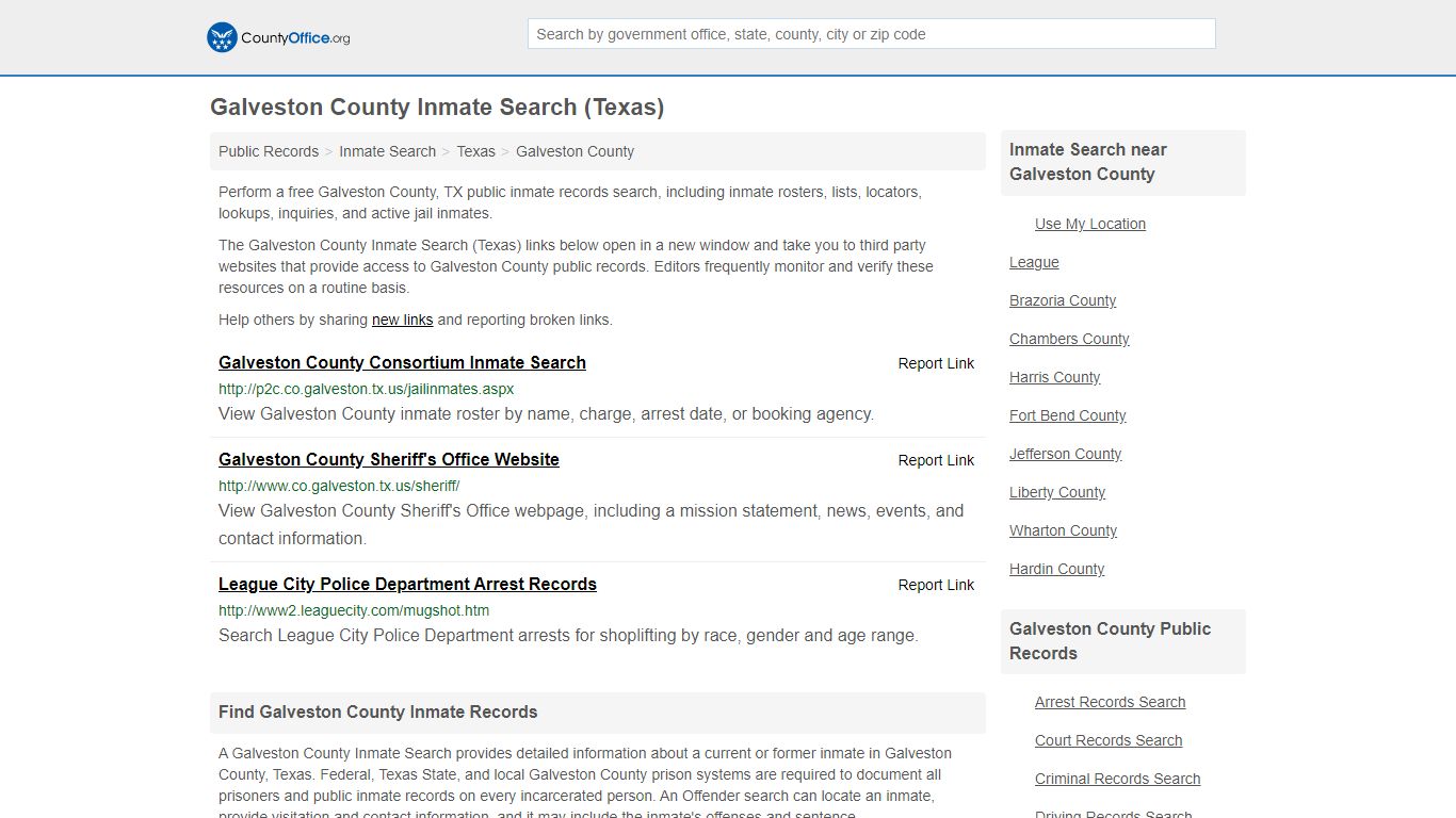 Inmate Search - Galveston County, TX (Inmate Rosters ...